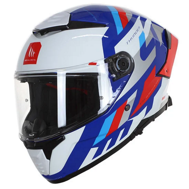 Casco para moto integral MT Thunder Wild Garden Gloss Pearl White-Purple  barato en tienda motos Hospitalet